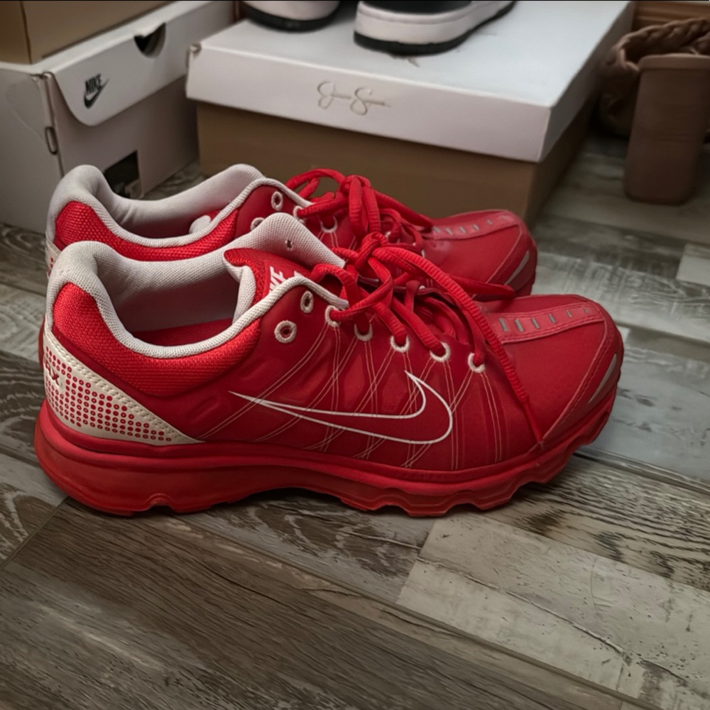 Nike Red Sneakers with White Details